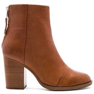 Rag & Bone Ashby Ankle Boots Brown Leather Heeled
